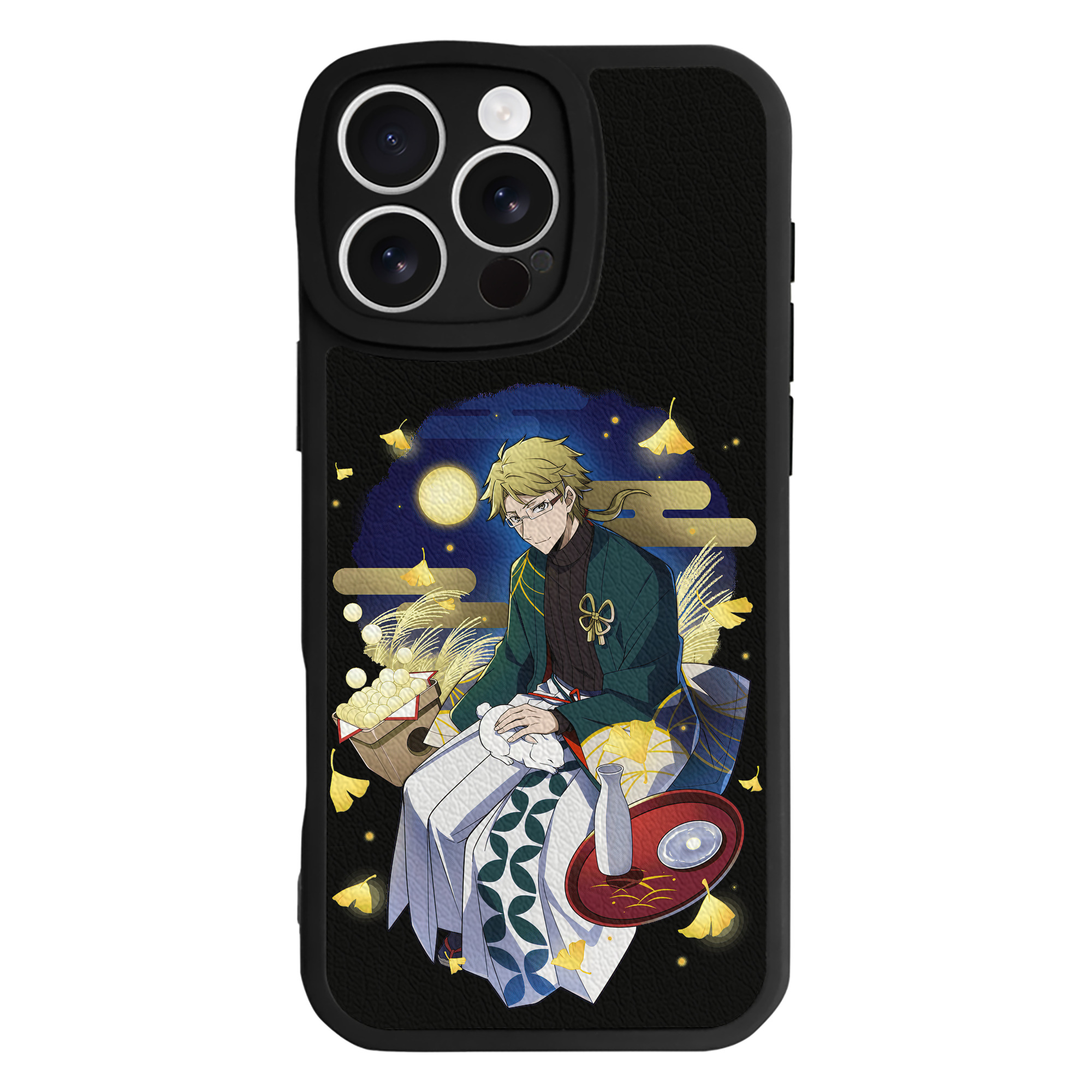 （画像用） 文豪ストレイドッグス Bungo Stray Dogs 【iPhone 16シリーズ対応】シリコンスマホケース（レザー調） 材質：シリコン